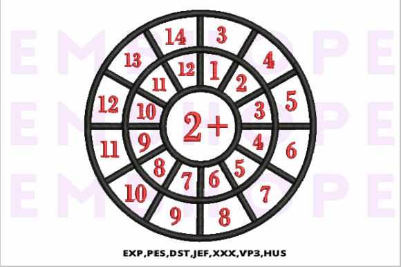 Addition Wheel 2: A Designer’s Take on Creative Fabrica’s Playful Embroidery File