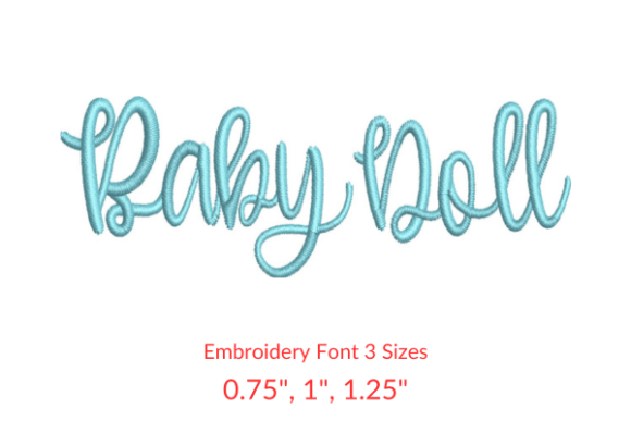 Baby Doll Font: A Craft Fair Favorite for Personalized Embroidery