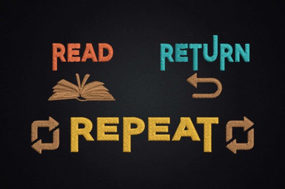 Funny Library Worker Read Return Repeat Review